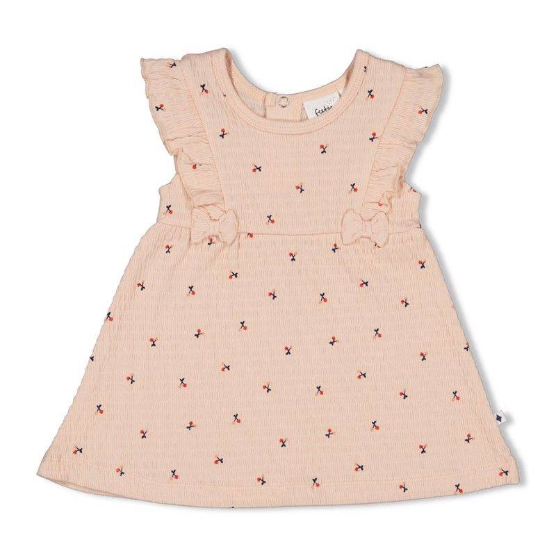 Feetje Mon Cheri Crinkle Kleid Mädchen rosa Sommer von Feetje
