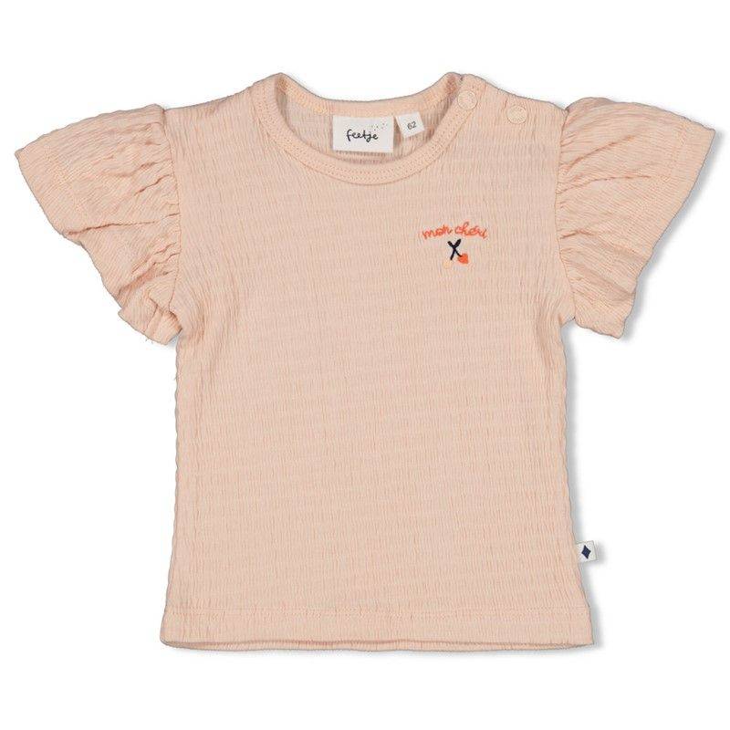 Feetje Mon Cheri Crinkle T-Shirt Mädchen rosa Sommer von Feetje