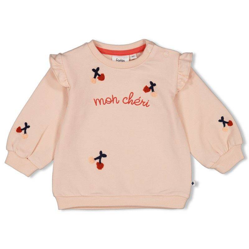 Feetje Mon Cheri Sweater Mädchen rosa mt Kirschen Sommer von Feetje
