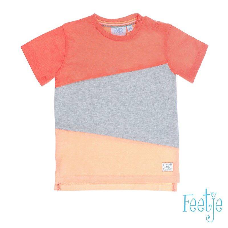 Feetje Pool Party Polo T-Shirt neon orange von Feetje
