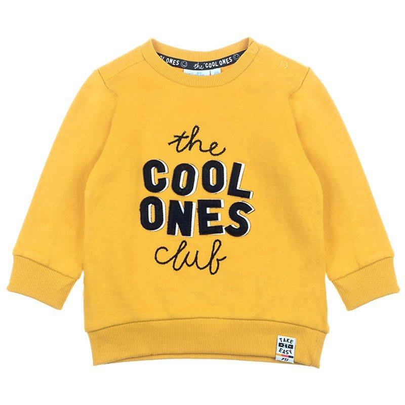 Feetje Popcorn Party Sweater Junge gelb von Feetje