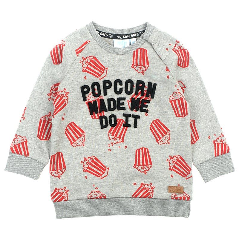 Feetje Popcorn Party Sweater grey Junge von Feetje