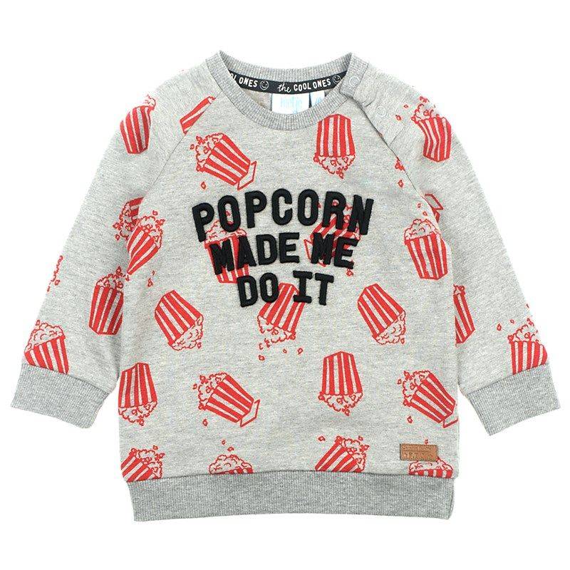 Feetje Popcorn Party Sweater grey Junge von Feetje