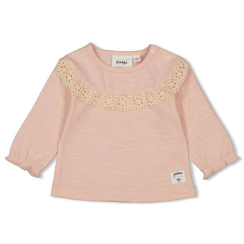 Feetje Pretty Paisley Longsleeve Rüschen Mädchen rosa von Feetje