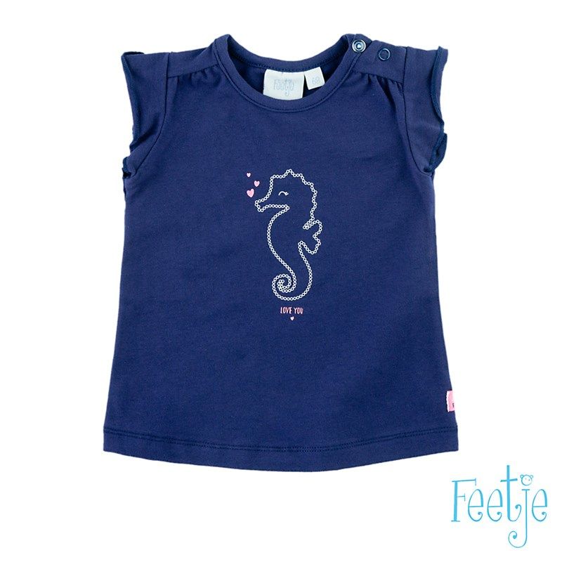 Feetje Pretty paisley T-Shirt navy von Feetje
