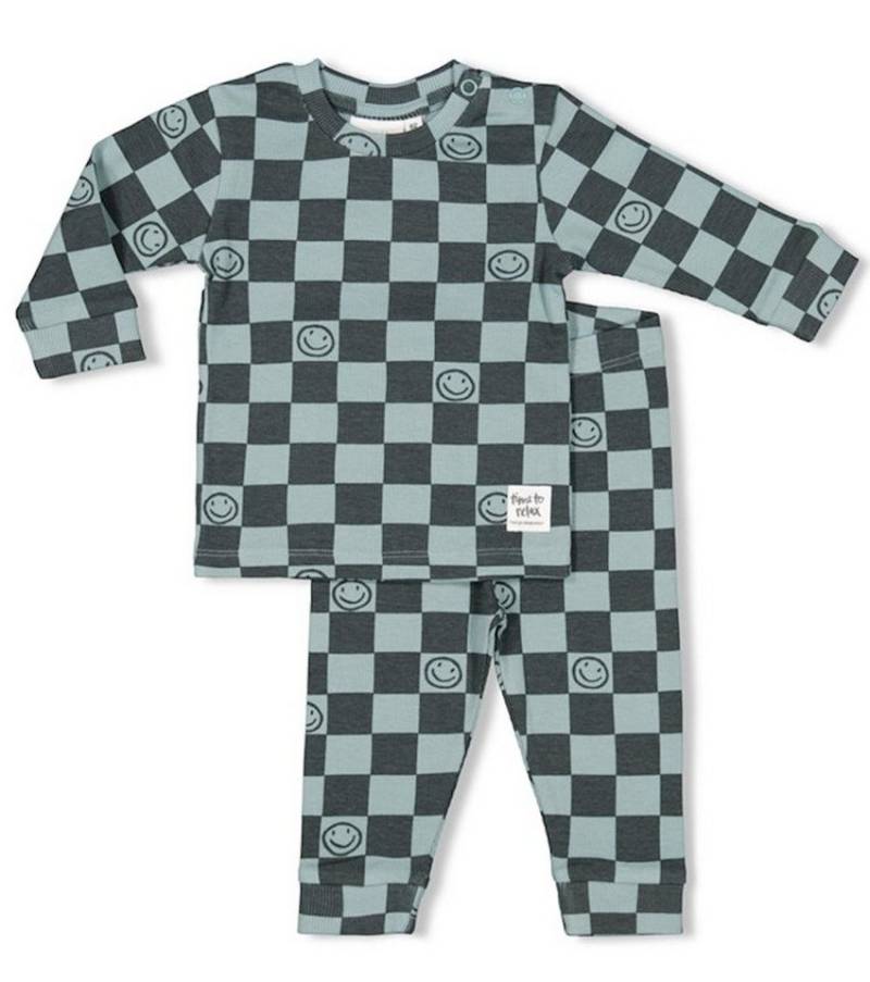 Feetje Pyjama Feetje Jungen Schlafanzug Pyjama lang Chester Check seegrün (1 tlg) von Feetje