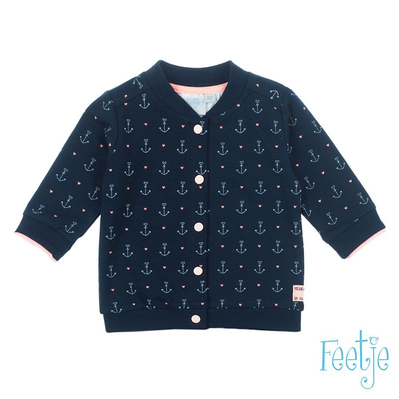 Feetje Sailor Girl Sweatjacke navy Mädchen von Feetje