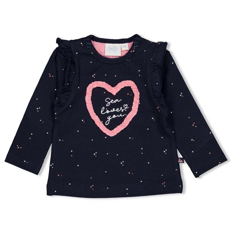 Feetje Seaside kisses Longsleeve navy Mädchen von Feetje