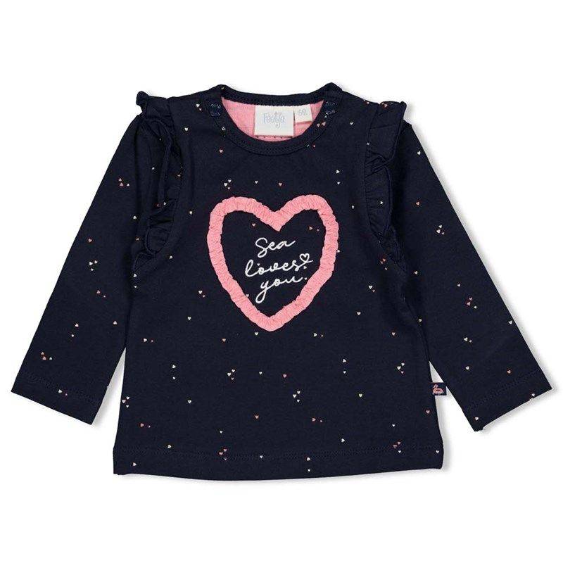 Feetje Seaside kisses Longsleeve navy Mädchen von Feetje
