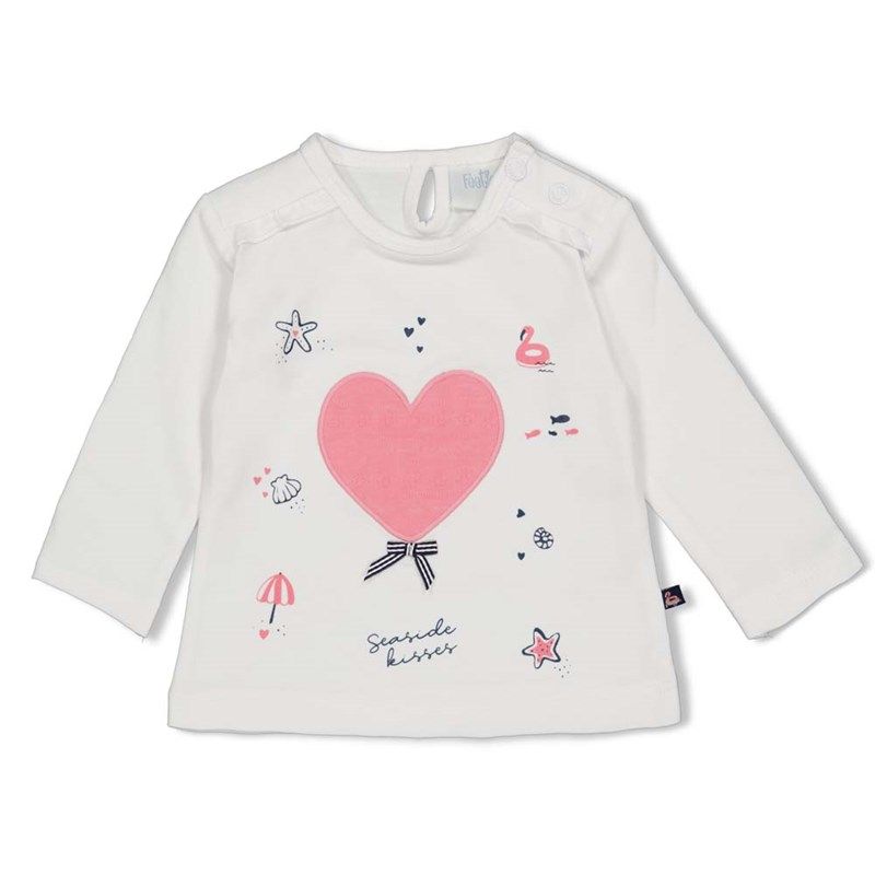 Feetje Seaside kisses Longsleeve weiß Mädchen von Feetje