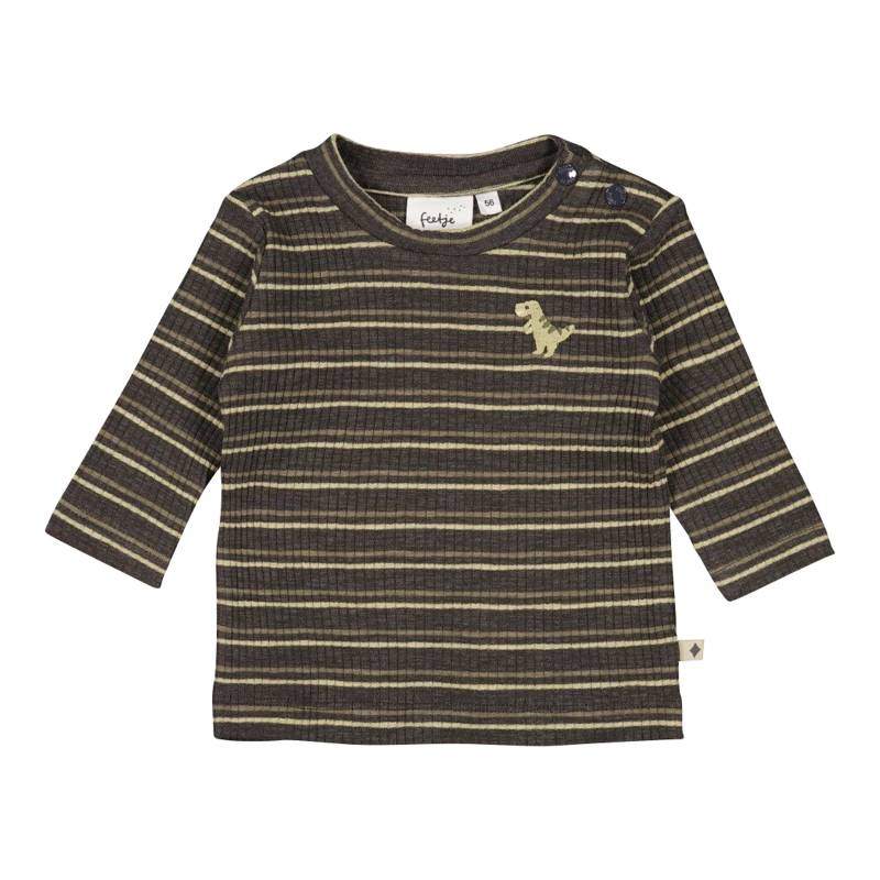 Feetje Shirt langarm Ringel Dino Rippqualität von Feetje