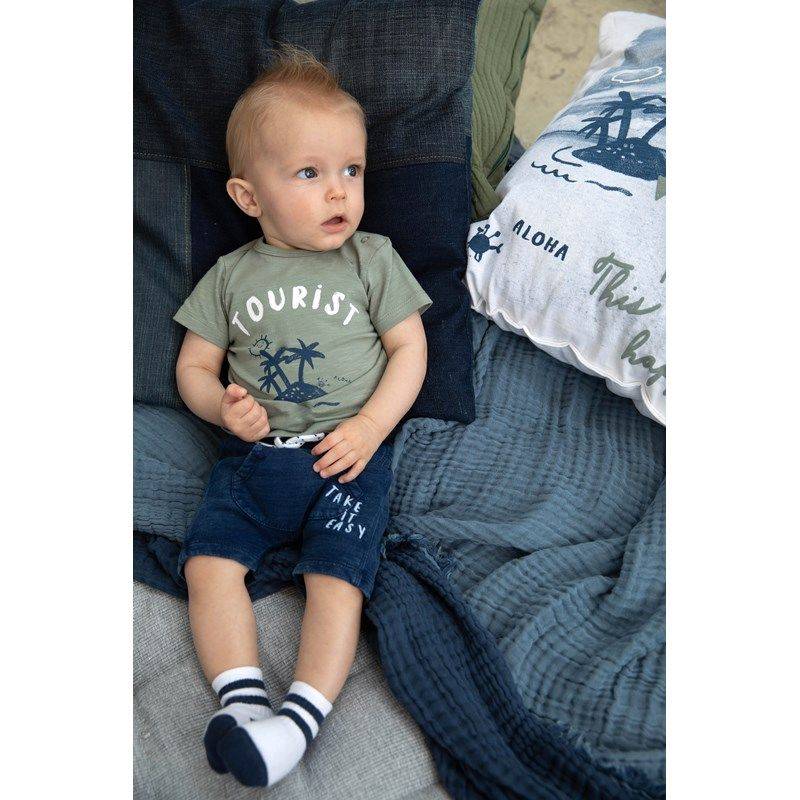 Feetje Smile & Wave T-Shirt Junge army von Feetje