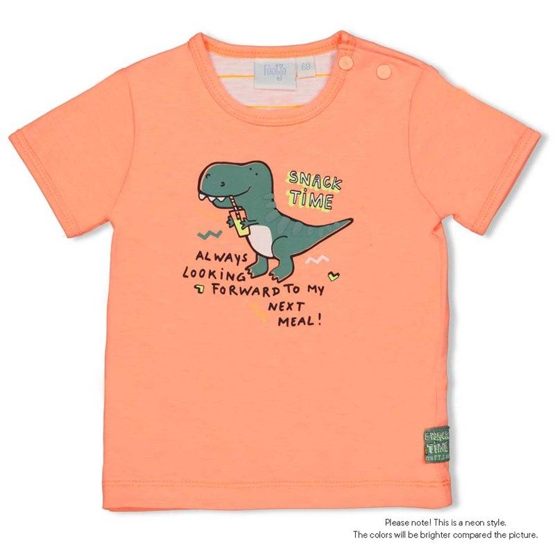 Feetje Snacktime T-Shirtneon orange Sommer Junge von Feetje