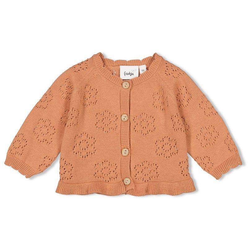 Feetje Strawberry Fields Strickjacke Mädchen hazelnut von Feetje