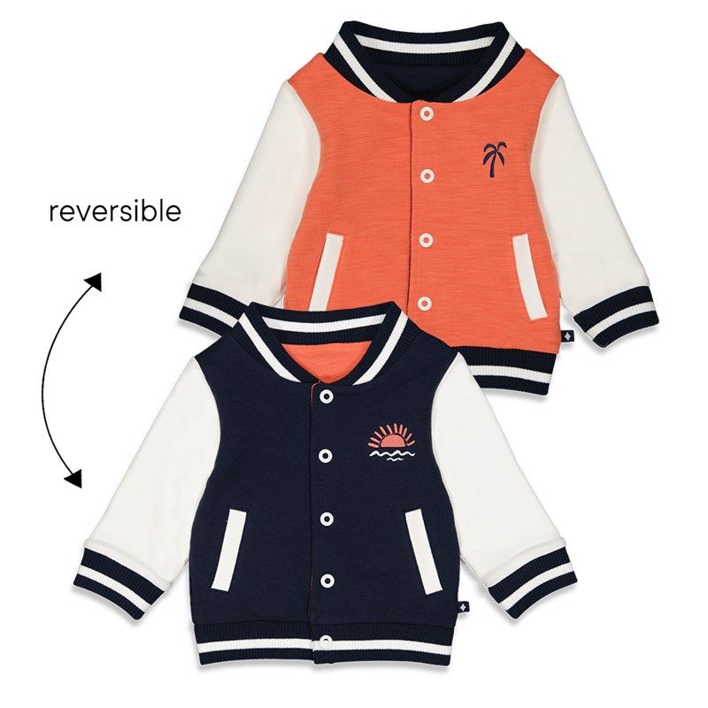 Feetje - Sun Chasers Wendejacke Junge Sommer navy od. orange von Feetje