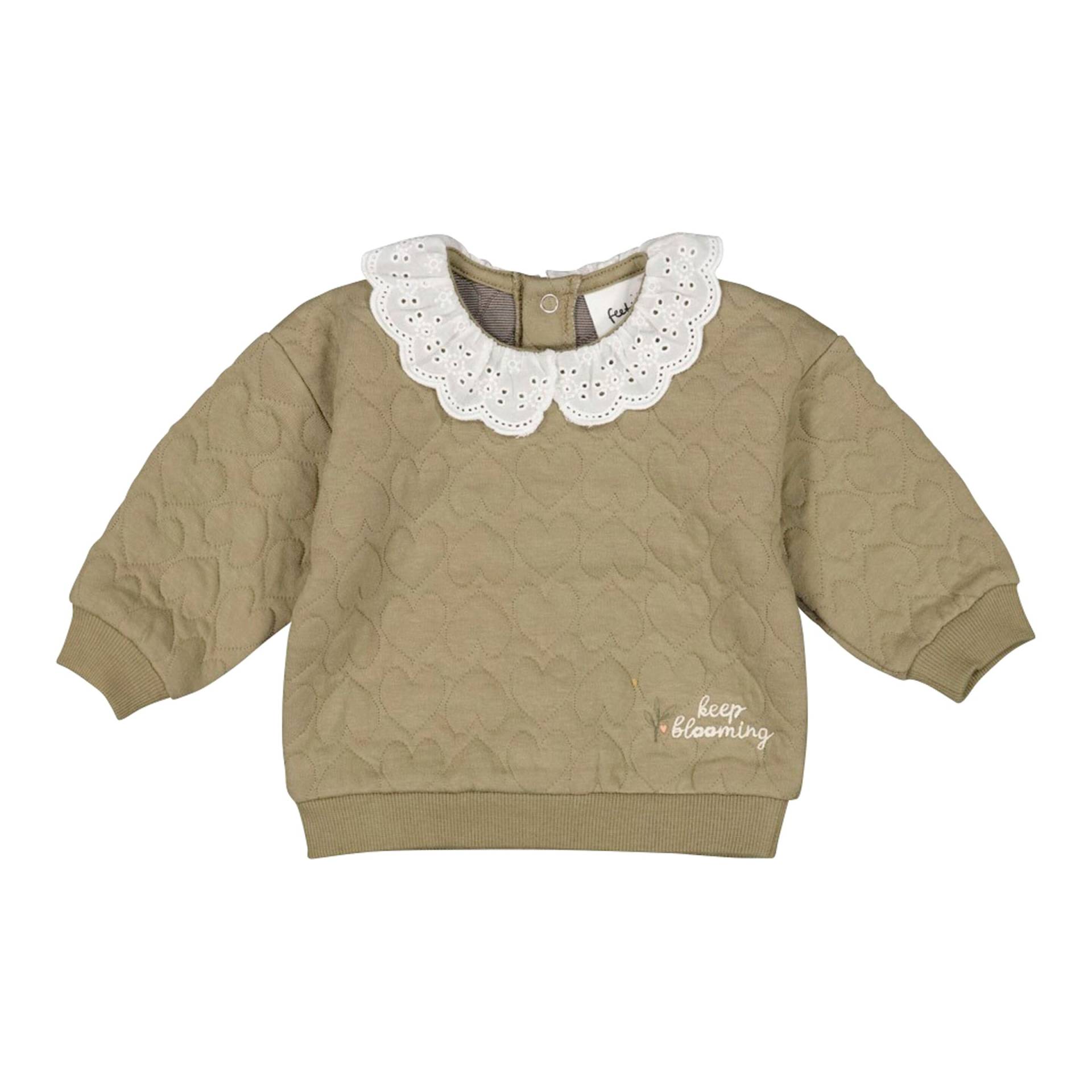 Feetje Sweatshirt mit Kragen Herzen gequiltet von Feetje