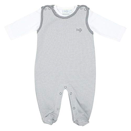 Feetje Unisex - Baby Stramplerset 325.118, Gr. 62 grau 660 von Feetje