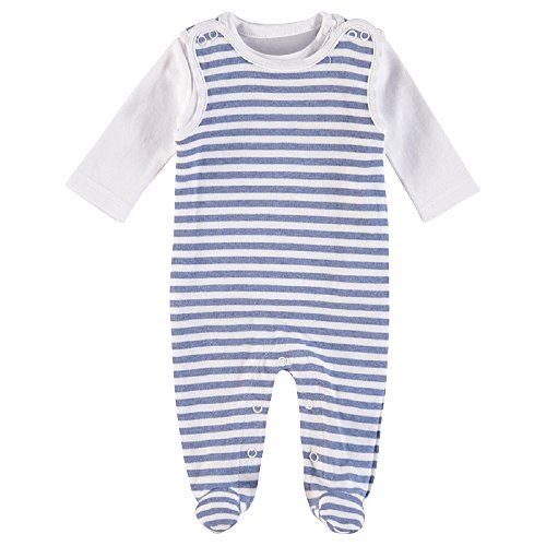 Feetje Unisex - Baby Stramplerset 525052 bluemelee (980) Gr.50 von Feetje