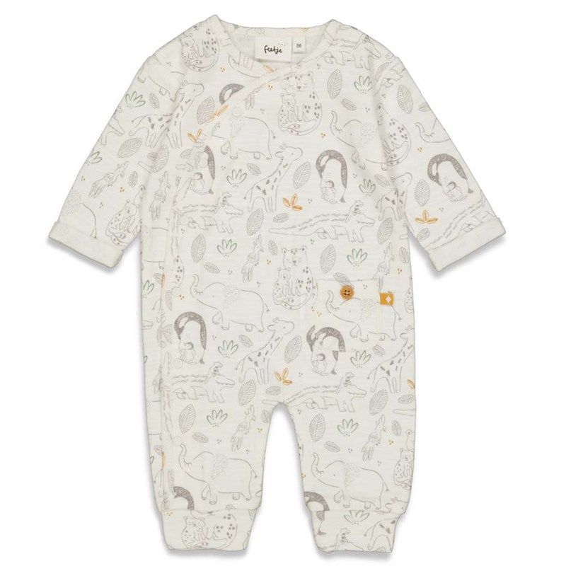 Feetje Welcome to earth Anzug Strampler Schlafanzug offwhite von Feetje