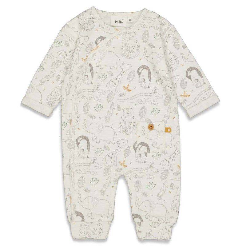 Feetje Welcome to earth Anzug Strampler Schlafanzug offwhite von Feetje