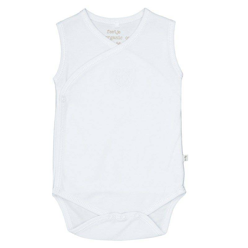 Feetje - Wickelbody unisex Body ohne Arm weiß von Feetje