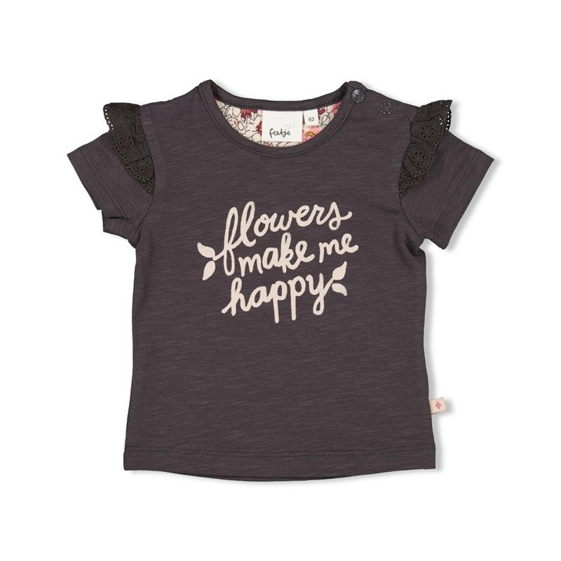 Feetje Wild flowers T-Shirt anthracite Mädchen Sommer von Feetje