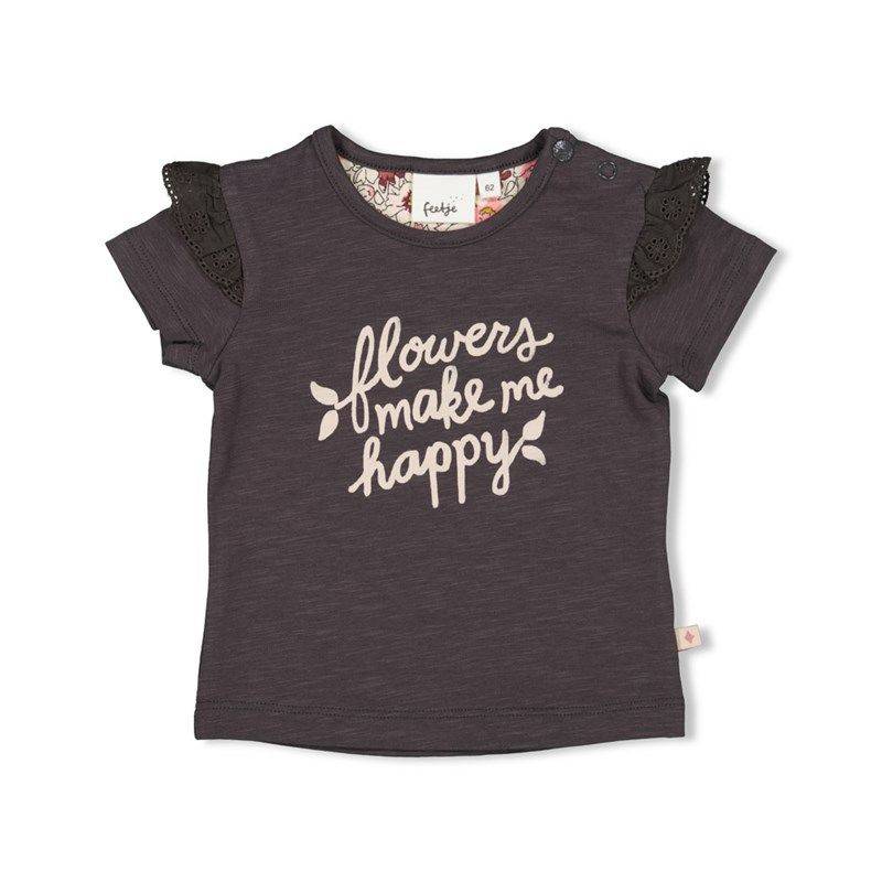 Feetje Wild flowers T-Shirt anthracite Mädchen Sommer von Feetje