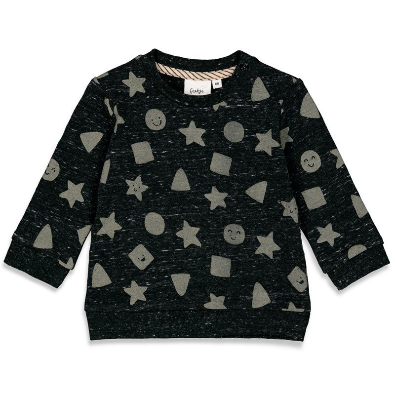 Feetje - You make me smile Sweater Junge anthraciet melange Winter von Feetje