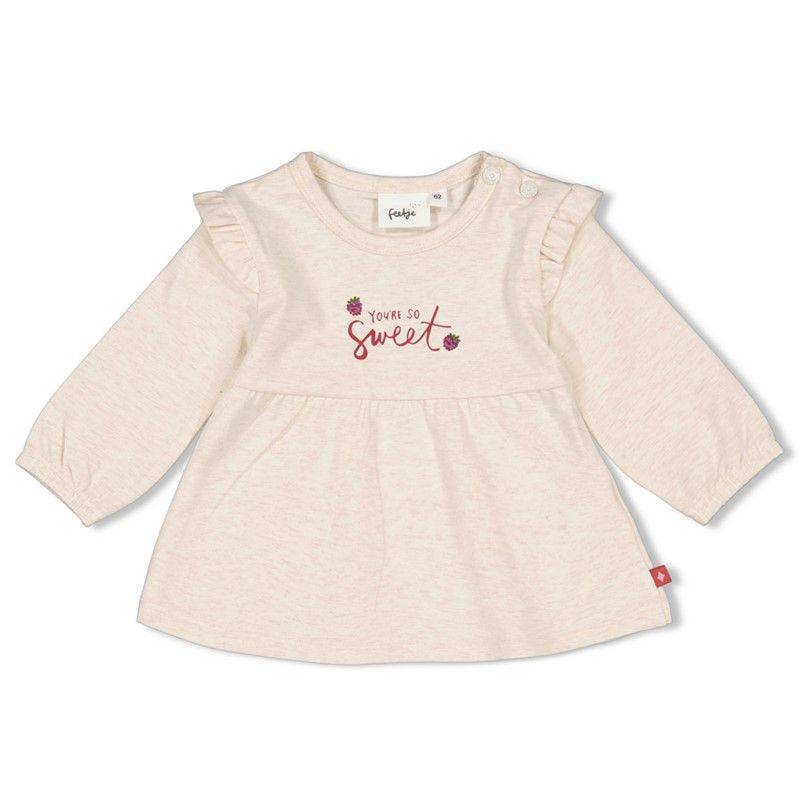 Feetje You're So Sweet Longsleeve Rüschen Mädchen sand melange von Feetje