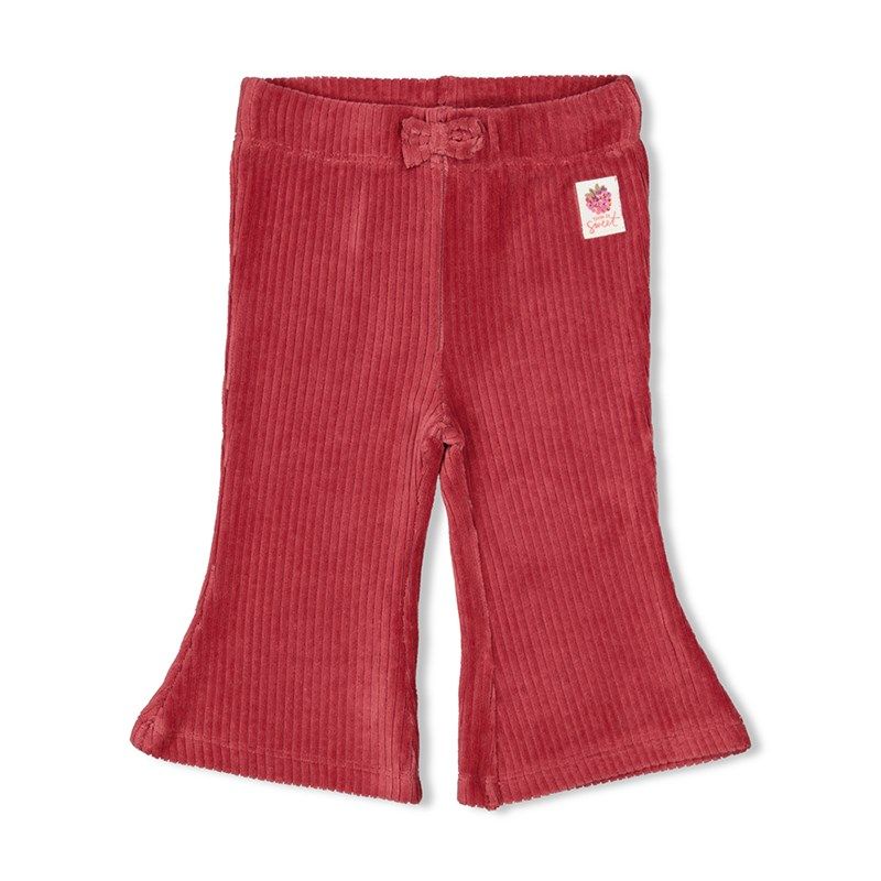 Feetje You're So Sweet gerippte Schlaghose samt Mädchen berry von Feetje