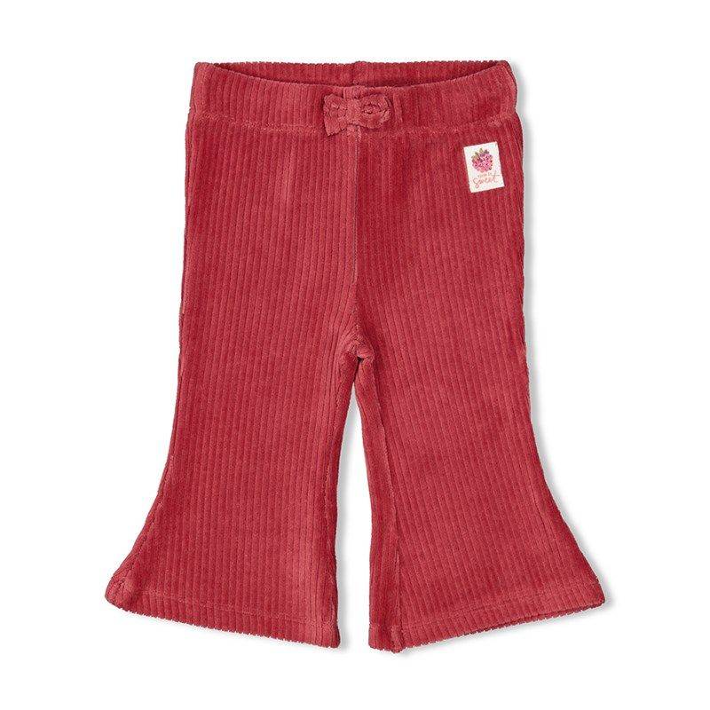 Feetje You're So Sweet gerippte Schlaghose samt Mädchen berry von Feetje