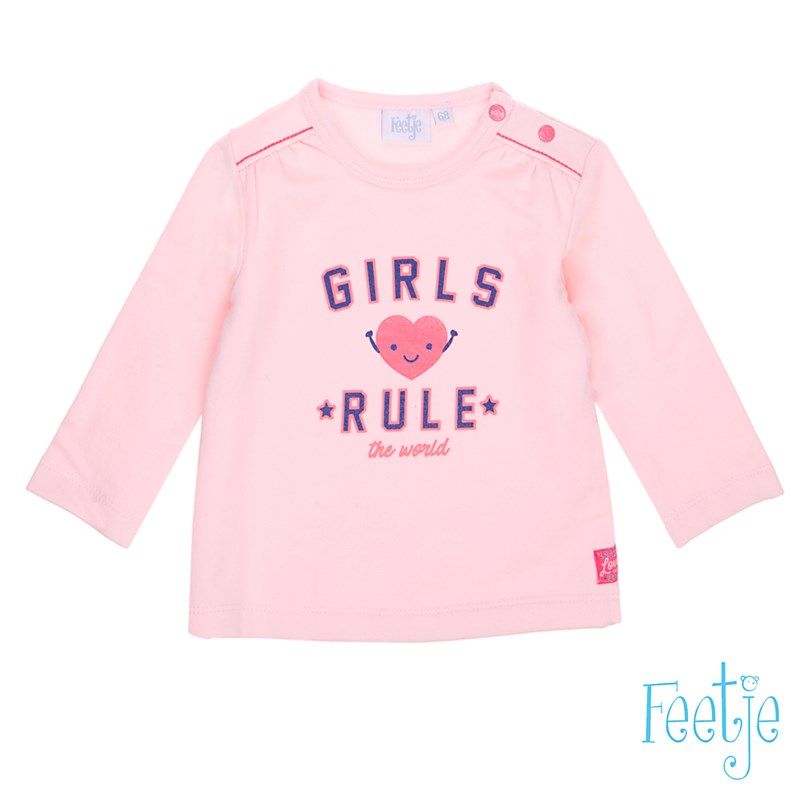 Feetje You & me Girls rule Sweater rosa von Feetje