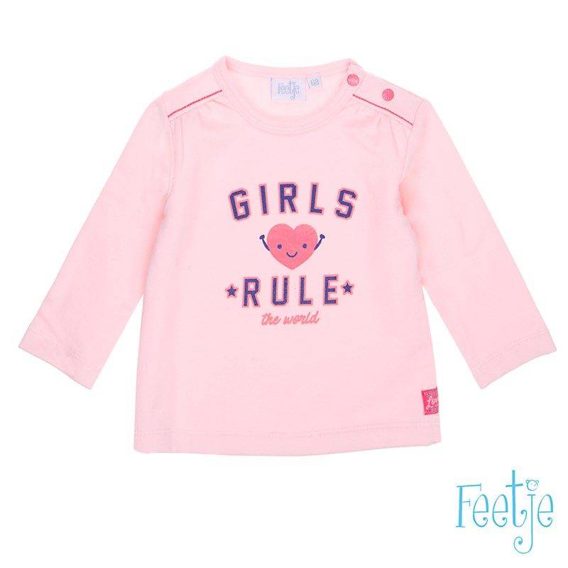 Feetje You & me Girls rule Sweater rosa von Feetje