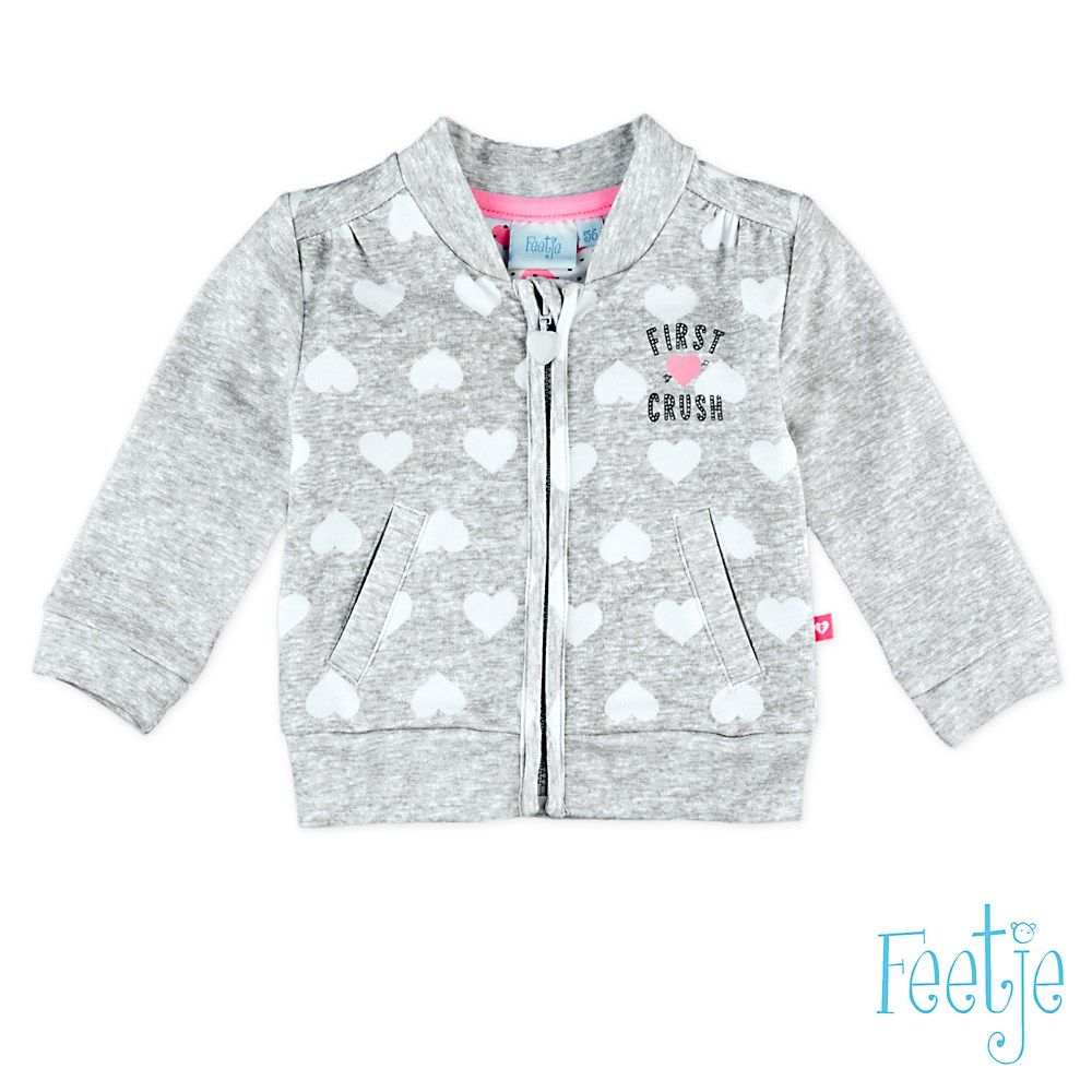 Feetje loved Cardigan Jacke grau Mädchen von Feetje