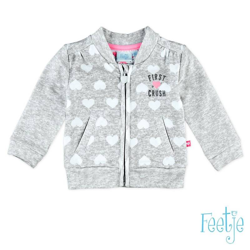 Feetje loved Cardigan Jacke grau Mädchen von Feetje