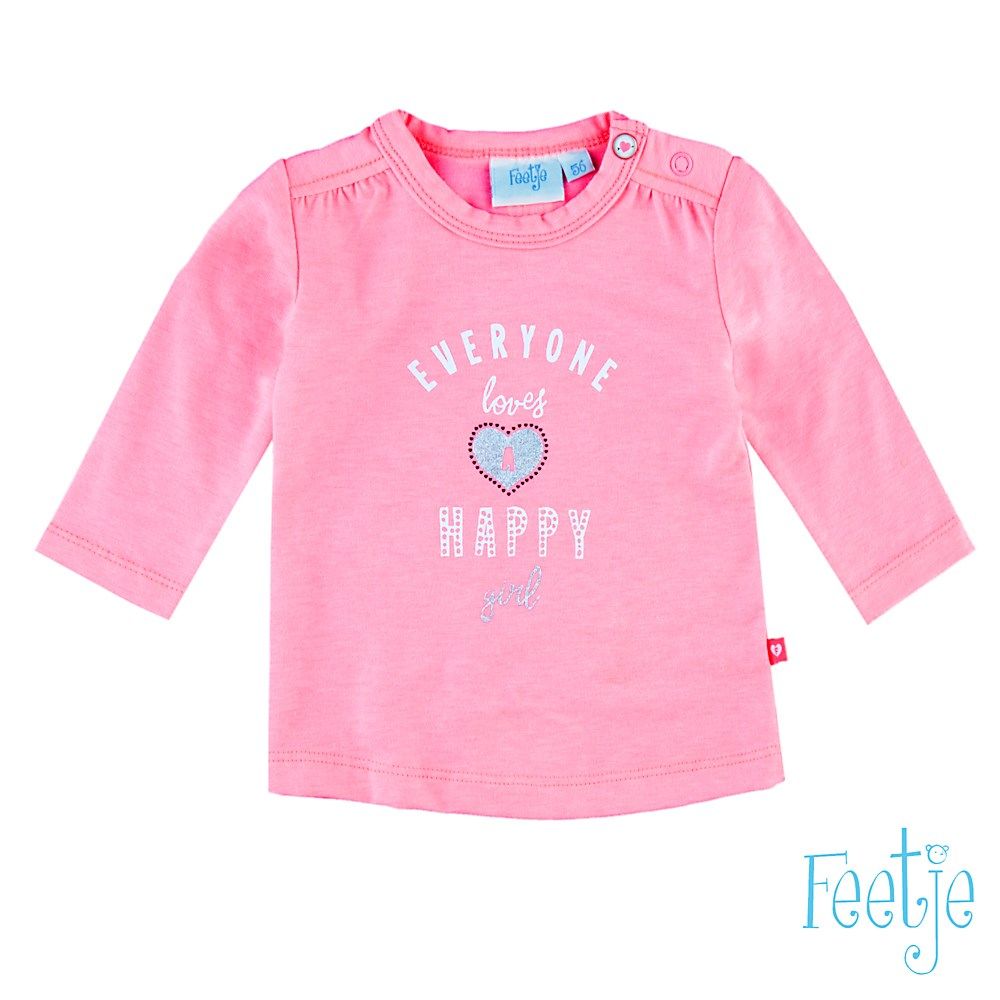 Feetje loved Shirt neon pink von Feetje