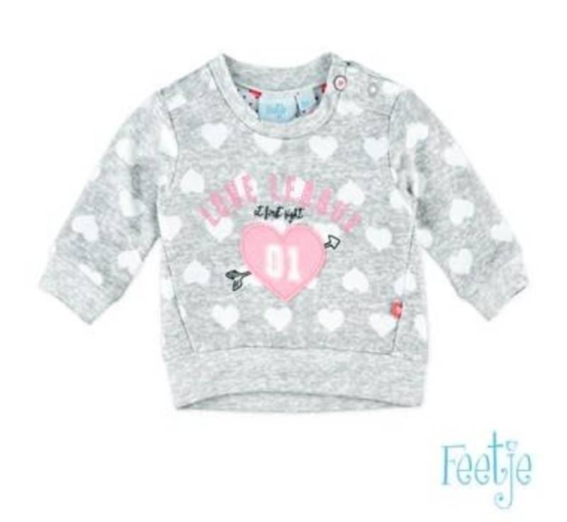 Feetje loved Sweater grey melange von Feetje
