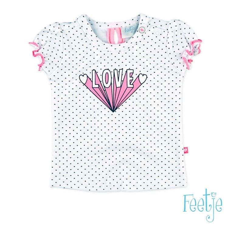 Feetje loved T-Shirt Mädchen weiß von Feetje