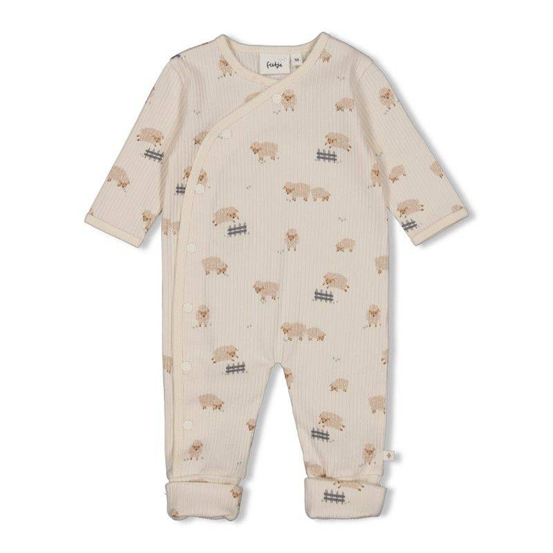 gerippte Anzug/Overall mit Klappfuß - Sleepy Sheepy Baby Junge Winter / Feetj... von Feetje