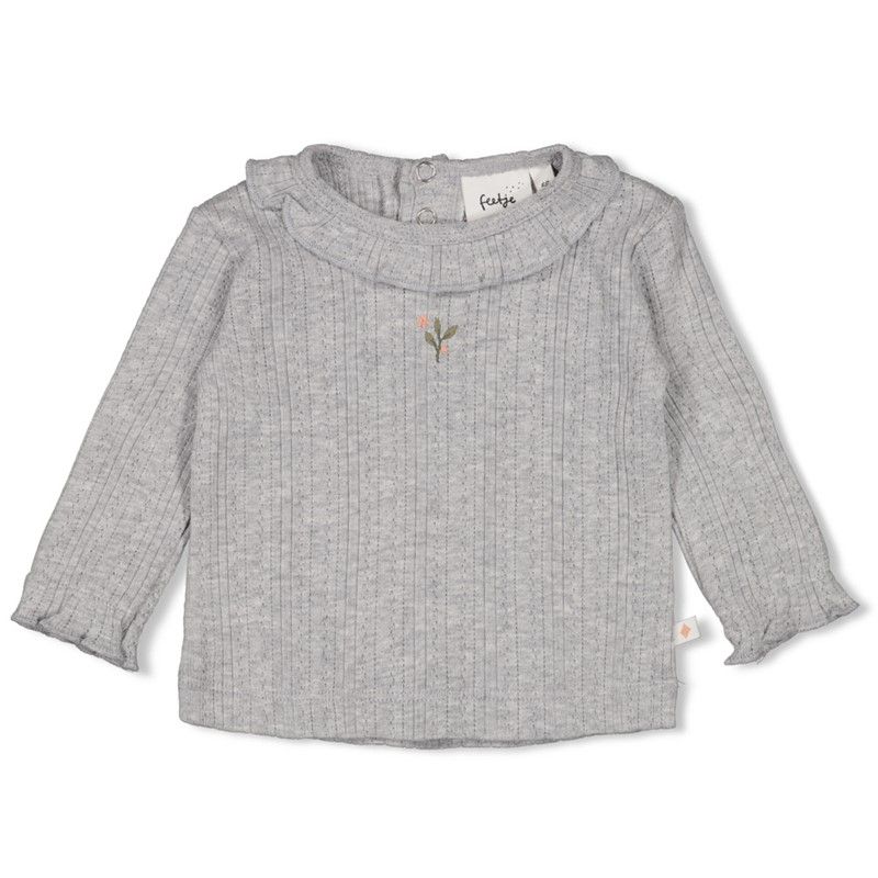 weiches Longsleeve Mädchen Longsleeve Ajour Rib Fields of Green Feetje von Feetje