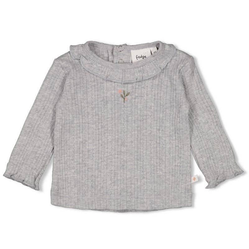 weiches Longsleeve Mädchen Longsleeve Ajour Rib Fields of Green Feetje von Feetje