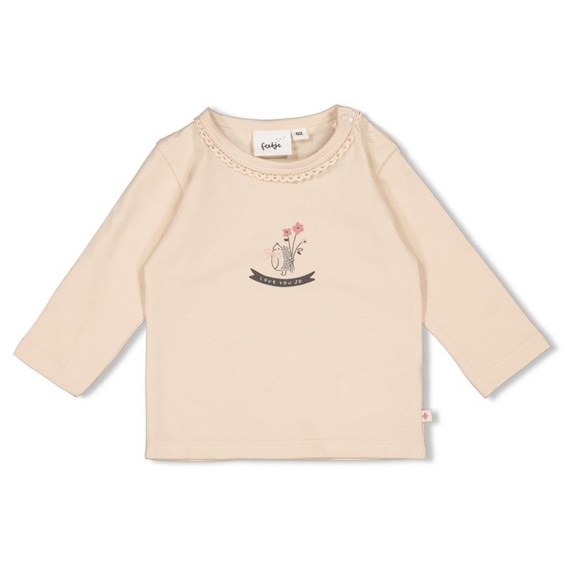 weiches Longsleeve - Woodland Bloom Feetje Mädchen cream von Feetje