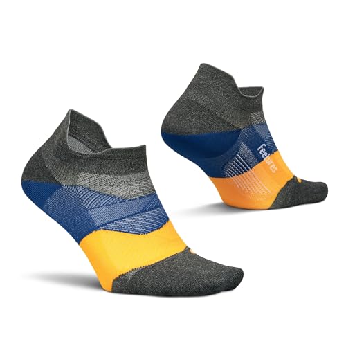 Feetures Elite Ultraleichte gepolsterte Knöchelsocken – Sportsocke mit gezielter Kompression, Eisendichtung (1 Packung), Medium von Feetures