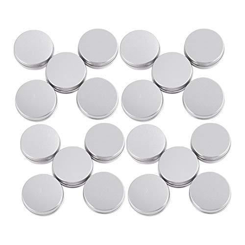 Fegtrty 20 x Leere Kosmetik Pot Lip Balm Aluminium Jar Container Schraubdeckel 15ml von Fegtrty