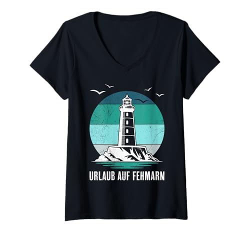 Damen Ostsee Urlaub AUF FEHMARN Lustiges Ostsee T-Shirt mit V-Ausschnitt Damen Ostsee Urlaub AUF FEHMARN Lustiges Ostsee T-Shirt mit V-Ausschnitt von Fehmarn Geschenk Ostsee Shirt Fehmarn Souvenier