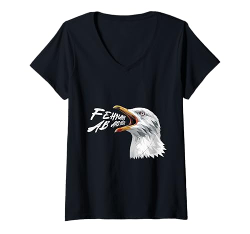 Damen Ostsee Urlaub FEHMARN AB ANS Meer Lustiges Insel Fehmarn T-Shirt mit V-Ausschnitt Damen Ostsee Urlaub FEHMARN AB ANS Meer Lustiges Insel Fehmarn T-Shirt mit V-Ausschnitt von Fehmarn Geschenk Ostsee Shirt Fehmarn Souvenier