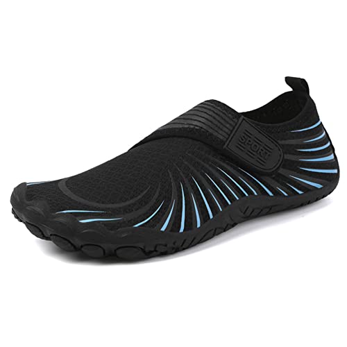 Fehploh Aqua-Schuhe, rutschfest, zum Schwimmen, Strand, Aqua-Schuhe, atmungsaktive Laufschuhe, verschleißfeste Outdoor-Zubehör für Seewanderungen (39 blau) von Fehploh