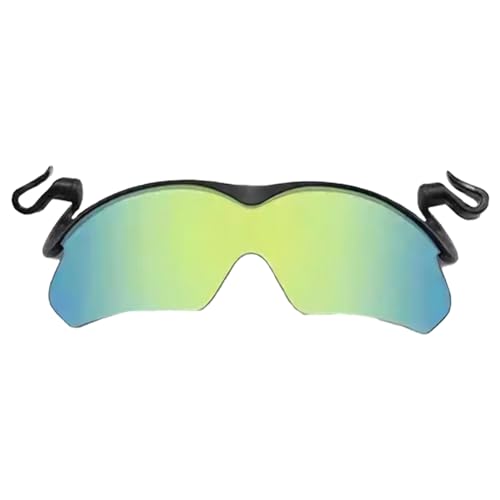 Fehploh Polarisierte Clip-Sonnenbrille, UV-Schutz, Hutvisiere, Clip-on-Sonnenbrille, verstellbare tragbare Hut-Clip-Sonnenbrille for Outdoor-Sportarten (grün) von Fehploh