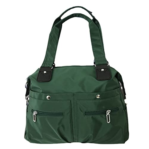 Fehploh Reisetasche mit großem Fassungsvermögen, multifunktional, wasserdicht, mehrere Taschen, tragbar für Wochenendurlaub, dunkelgrün, 36.5x28x14cm/14.37x11.02x5.51in von Fehploh
