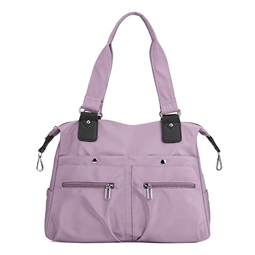 Fehploh Reisetasche mit großem Fassungsvermögen, multifunktional, wasserdicht, mehrere Taschen, tragbar für Wochenendurlaub, violett, 36.5x28x14cm/14.37x11.02x5.51in von Fehploh